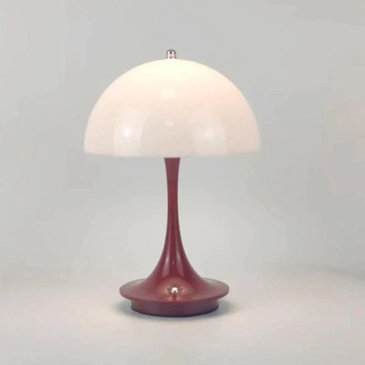 Dimmable & Wireless Flower Button Lamp - BloomGlow-Red white-The Livary