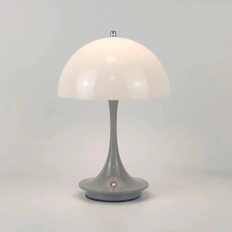 Dimmable & Wireless Flower Button Lamp - BloomGlow-Grey white-The Livary
