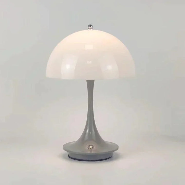 Dimmable & Wireless Flower Button Lamp - BloomGlow-Grey white-The Livary