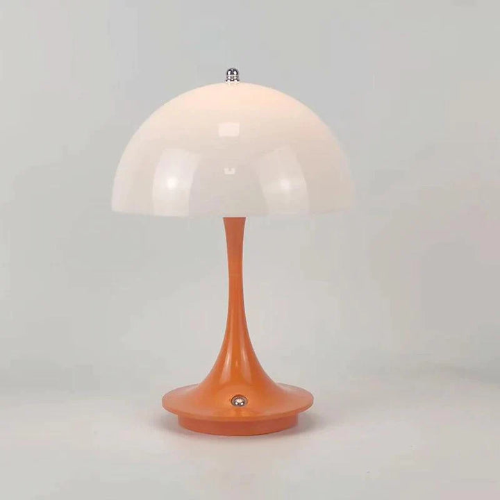 Dimmable & Wireless Flower Button Lamp - BloomGlow-Orange and white-The Livary