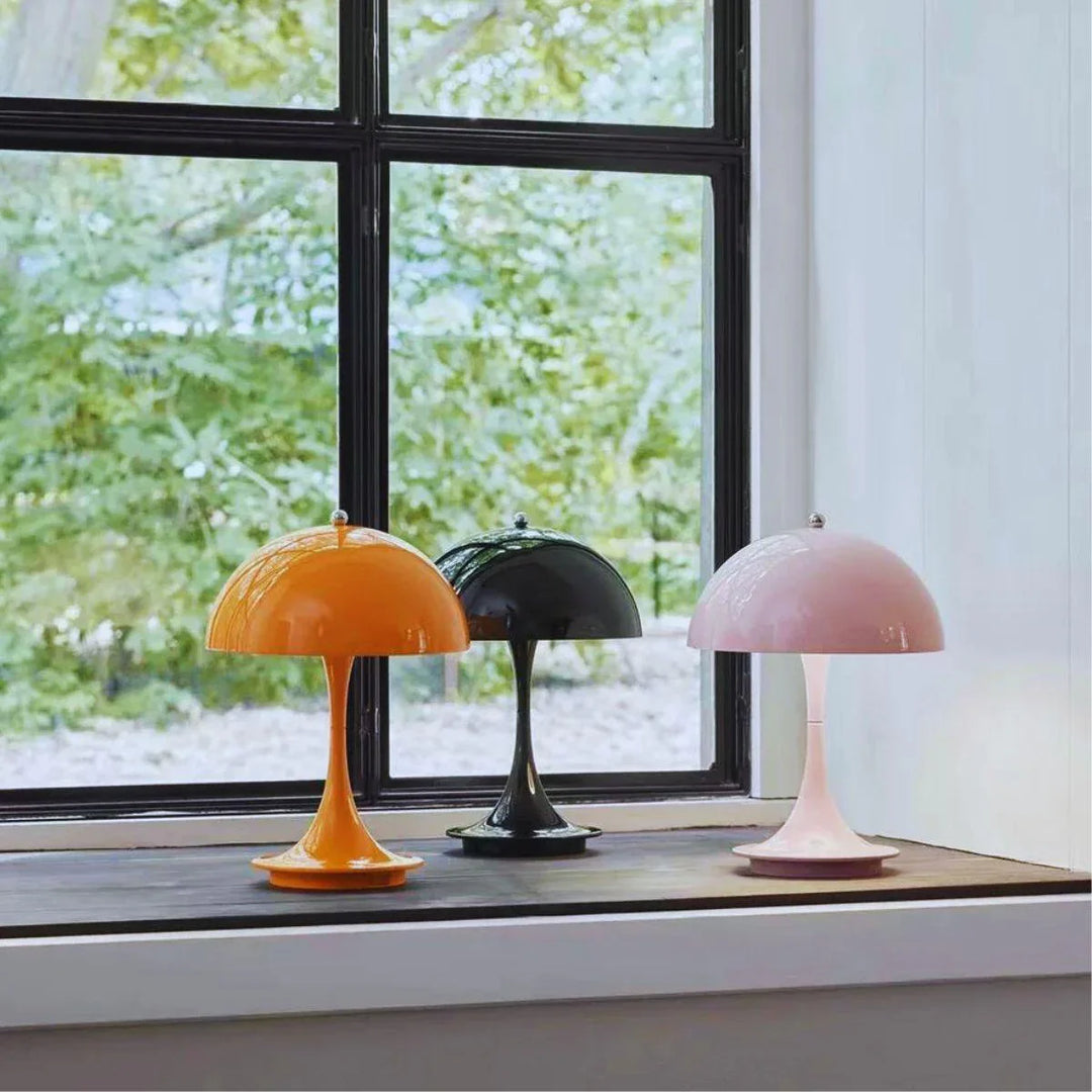 Dimmable & Wireless Flower Button Lamp - BloomGlow-White-The Livary
