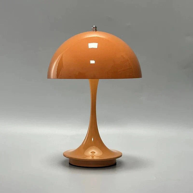 Dimmable & Wireless Flower Button Lamp - BloomGlow-Orange-The Livary