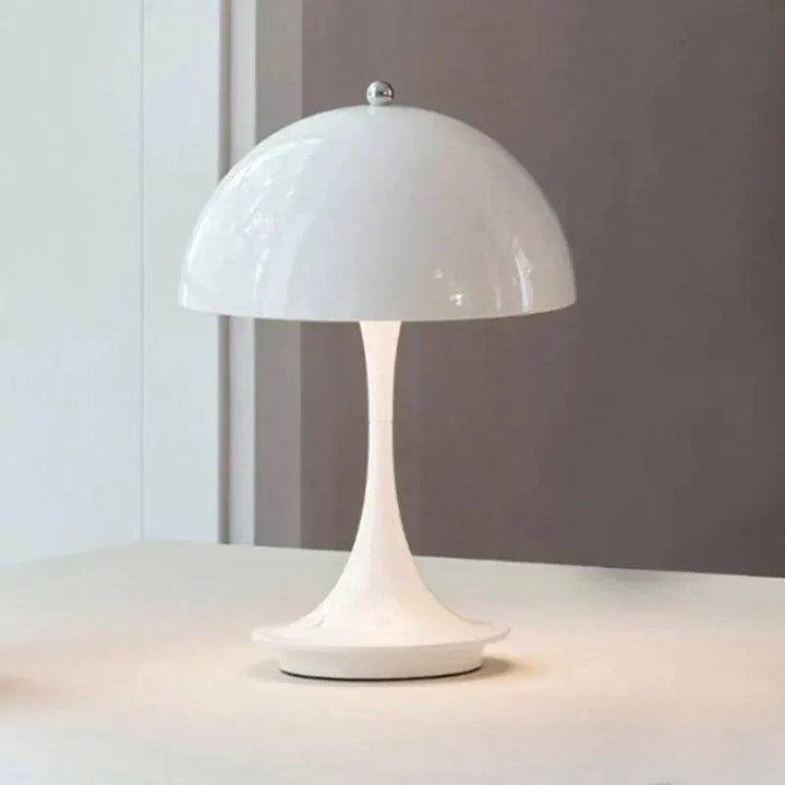 Dimmable & Wireless Flower Button Lamp - BloomGlow-White-The Livary
