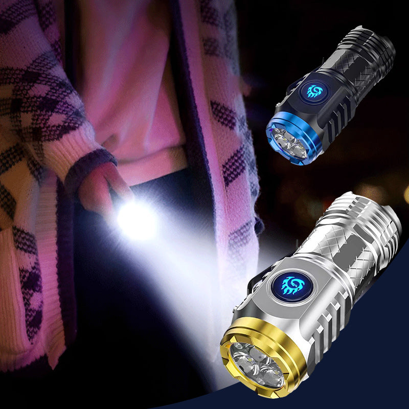 Compact LED Torch - LumenTorch-Black-The Livary