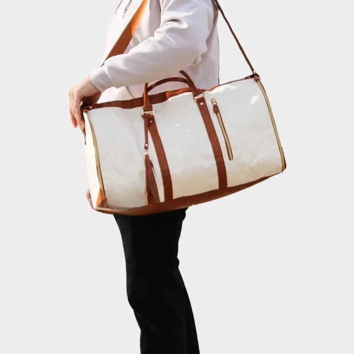 Compact & Luxury Travel Bag – Isabelle-Beige-The Livary