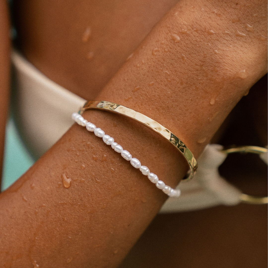 Bracelet with Freshwater Pearls - Marina-The Livary