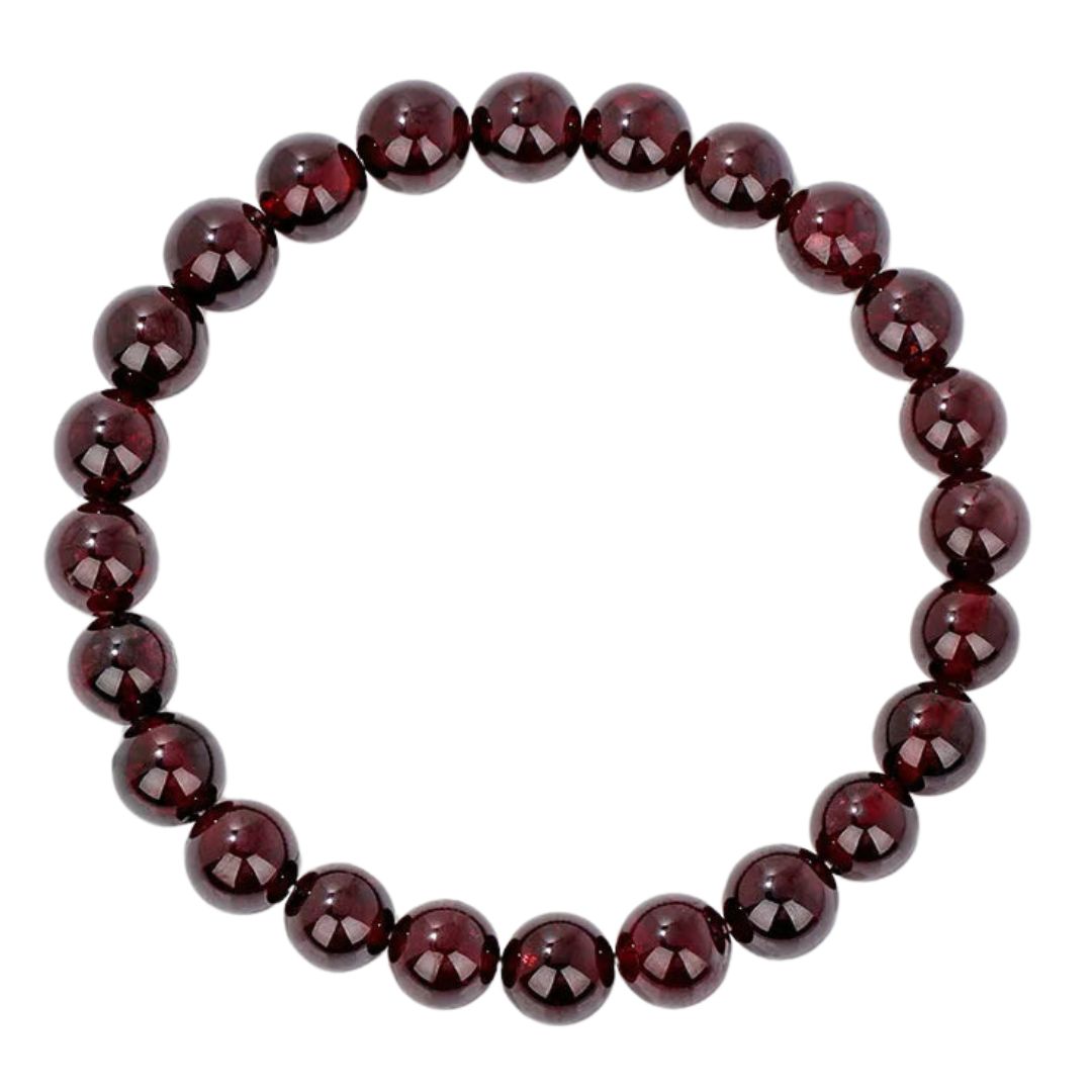 Natural Crystal Healing Energy Bracelet - Aria-Pomegranate-The Livary