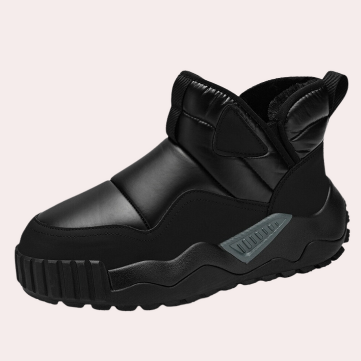 Buckle Winter Boots for Men - NordicTrail-Black-6-The Livary