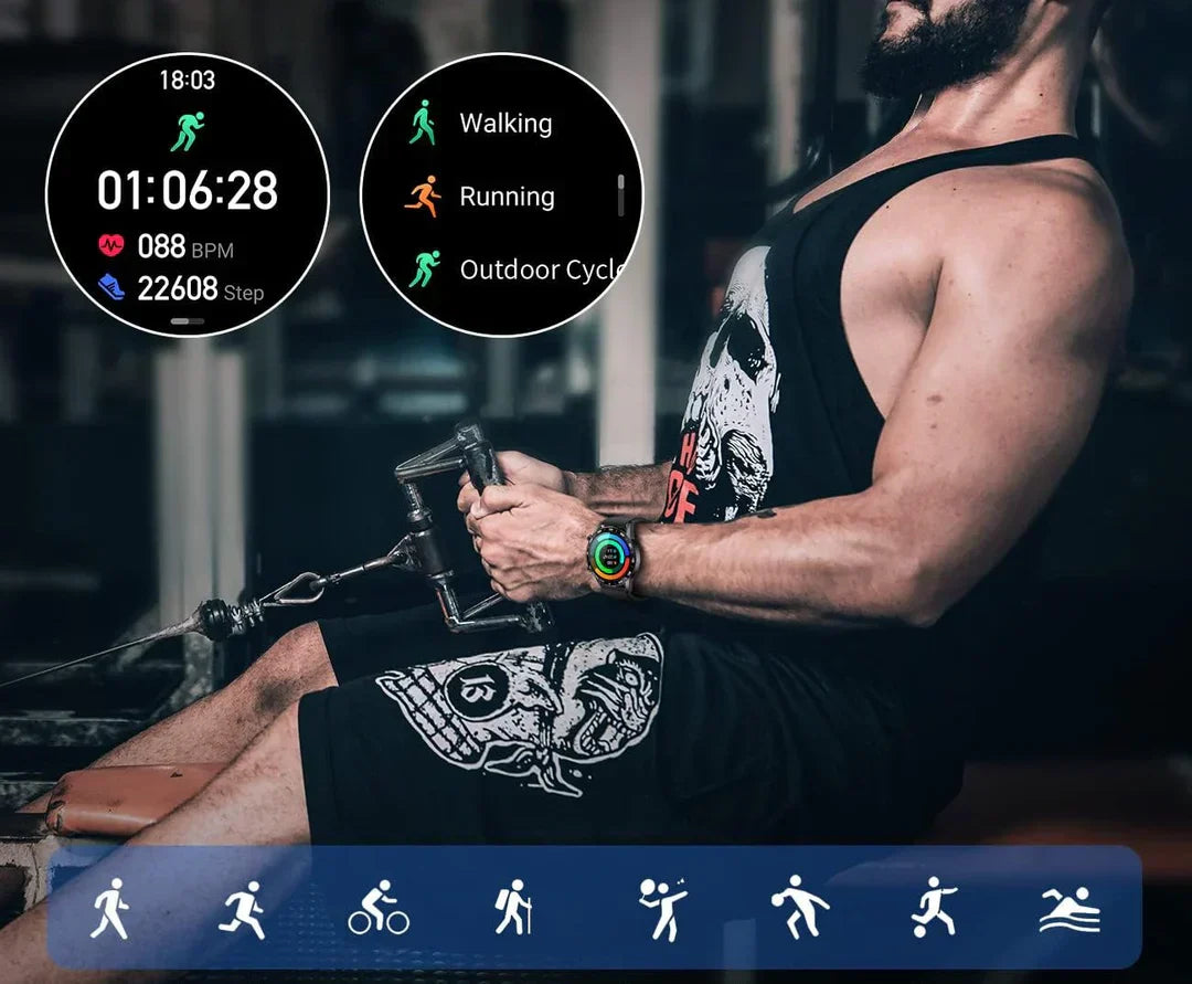 Luxury Men's Smartwatch – Axel-Black 40 mm-The Livary