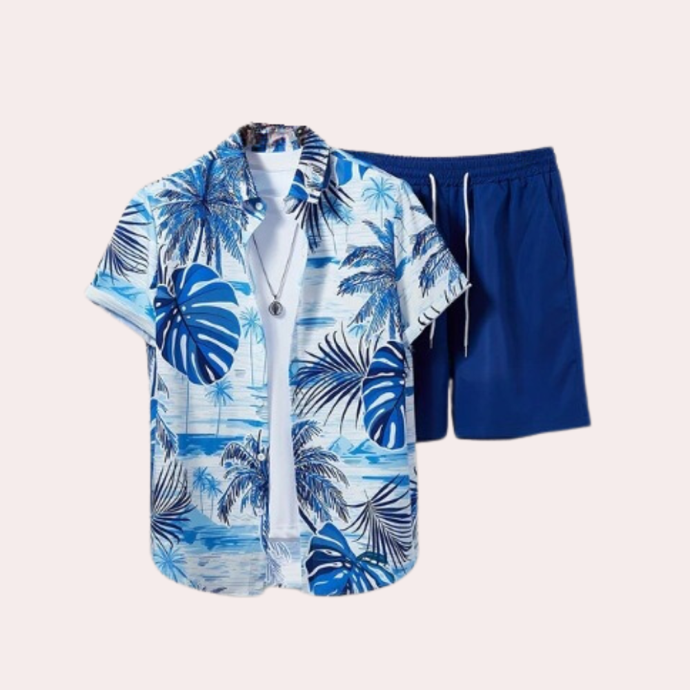 Light Summer Set for Men - Elias-Blue-S-The Livary