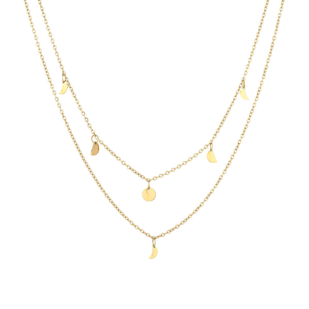 Rio Boho Layered Necklace - Serena-Gold-The Livary