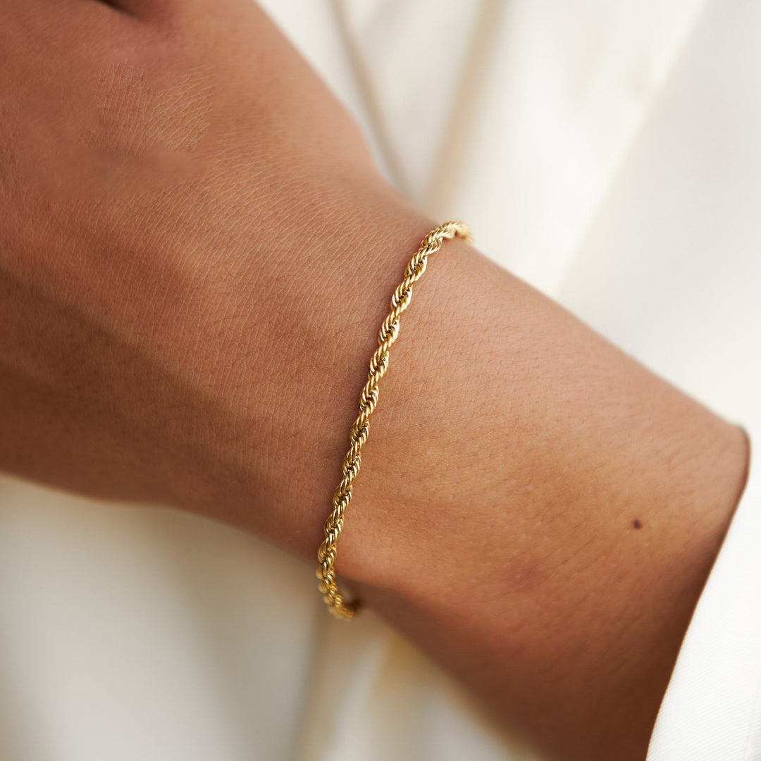Twisted Link Bracelet - Sienna-Gold-The Livary