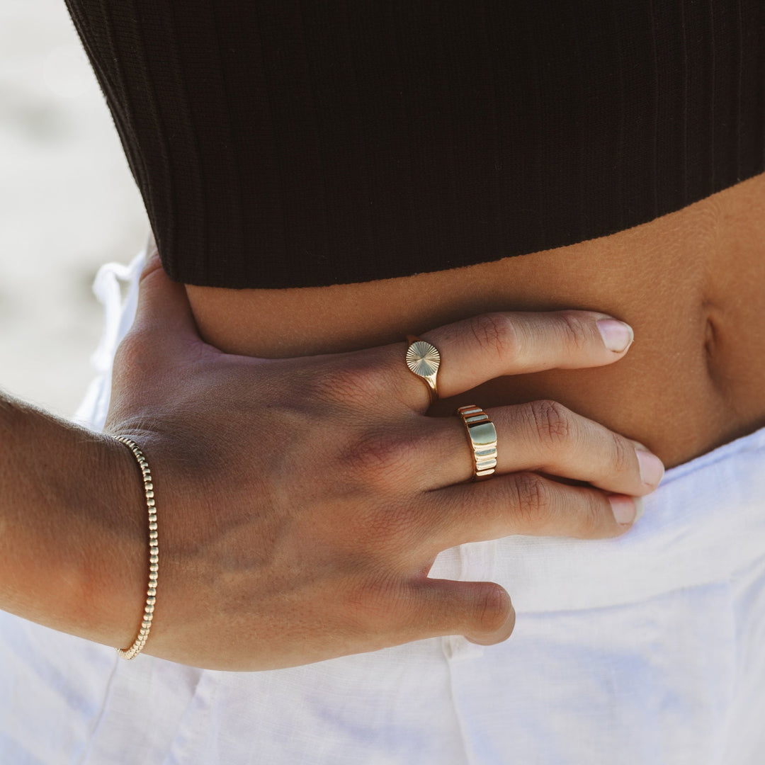 Sun Signet Ring - Solara-5-Gold-The Livary