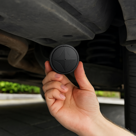 GPS Tracker Magnetic Compact – Real-time tracking for vehicles, pets & valuables – USB rechargeable-State of Style