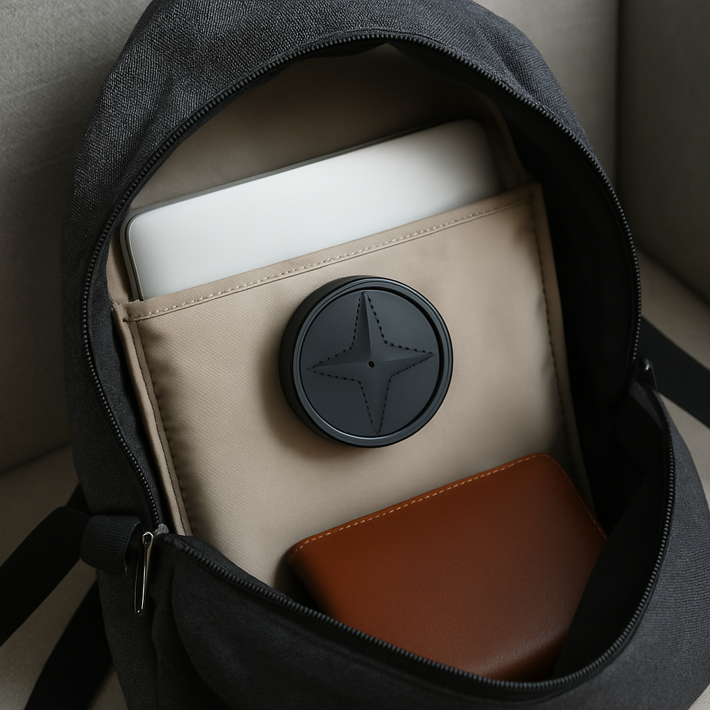 GPS Tracker Magnetic Compact – Real-time tracking for vehicles, pets & valuables – USB rechargeable-State of Style