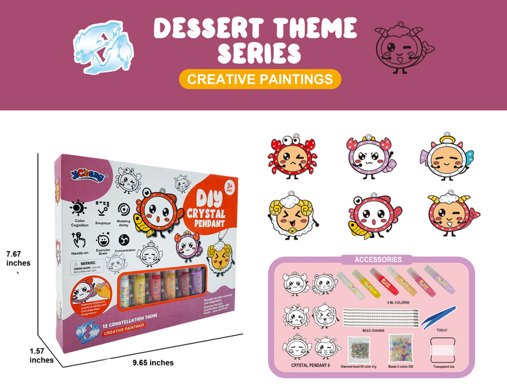 Do-It-Yourself Keyring Painting Kit - SparkleArt
