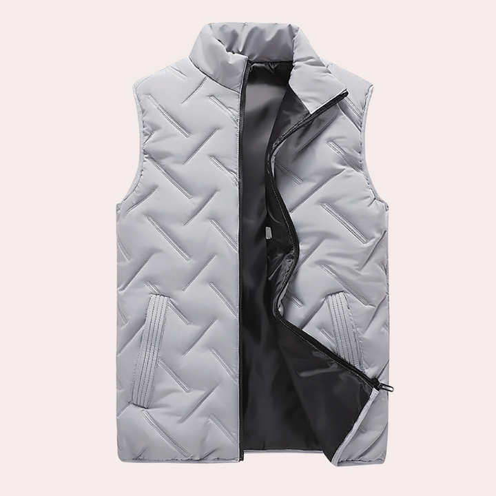 Comfortable Men's Bodywarmer - Daan-Grey-S-The Livary