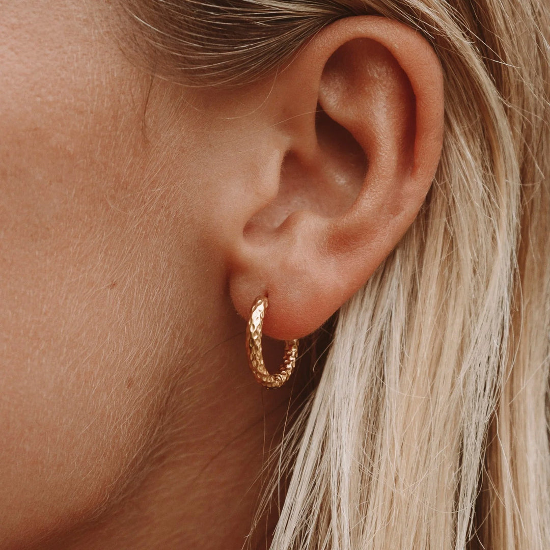 Hammered Earrings - Livia-The Livary