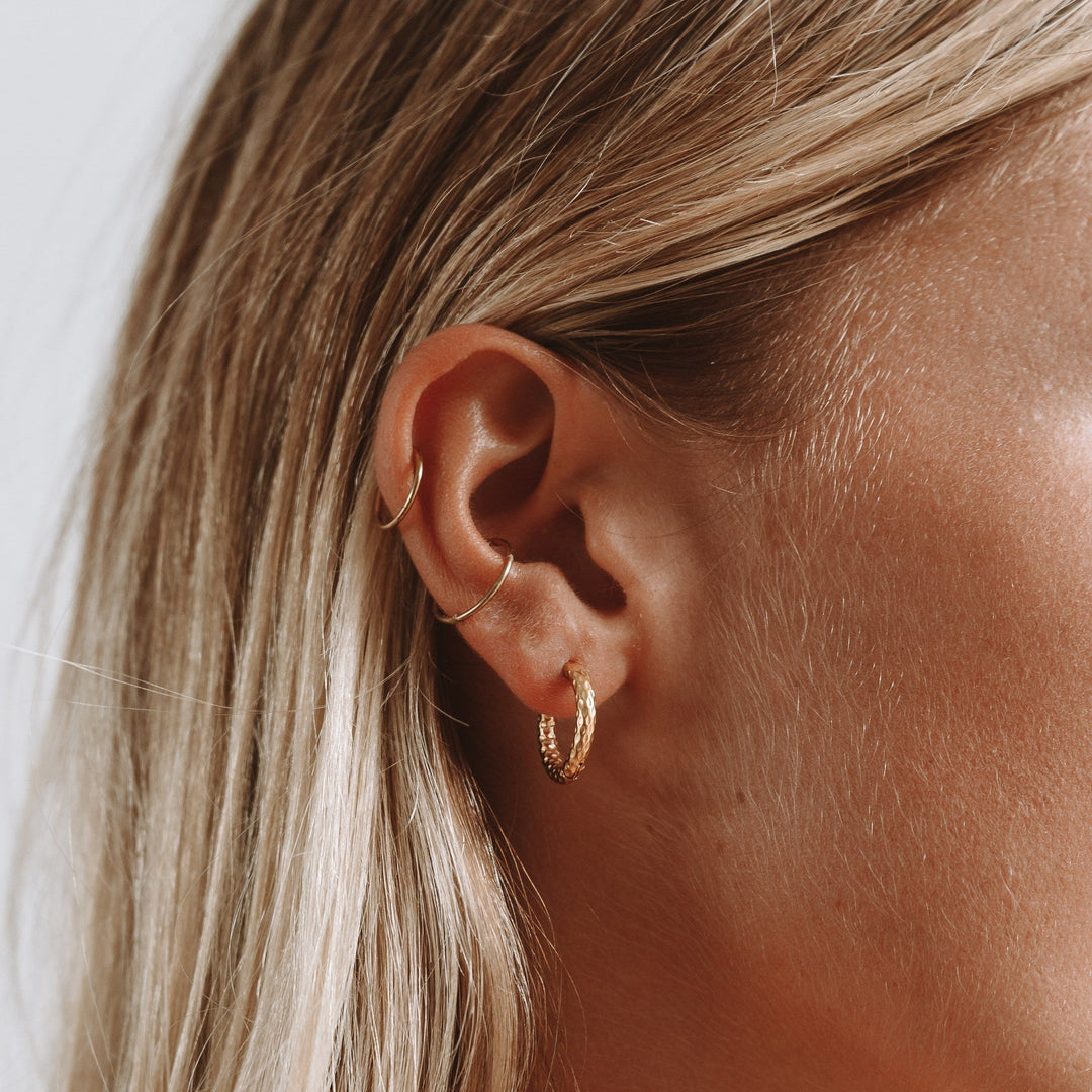 Hammered Earrings - Livia-The Livary