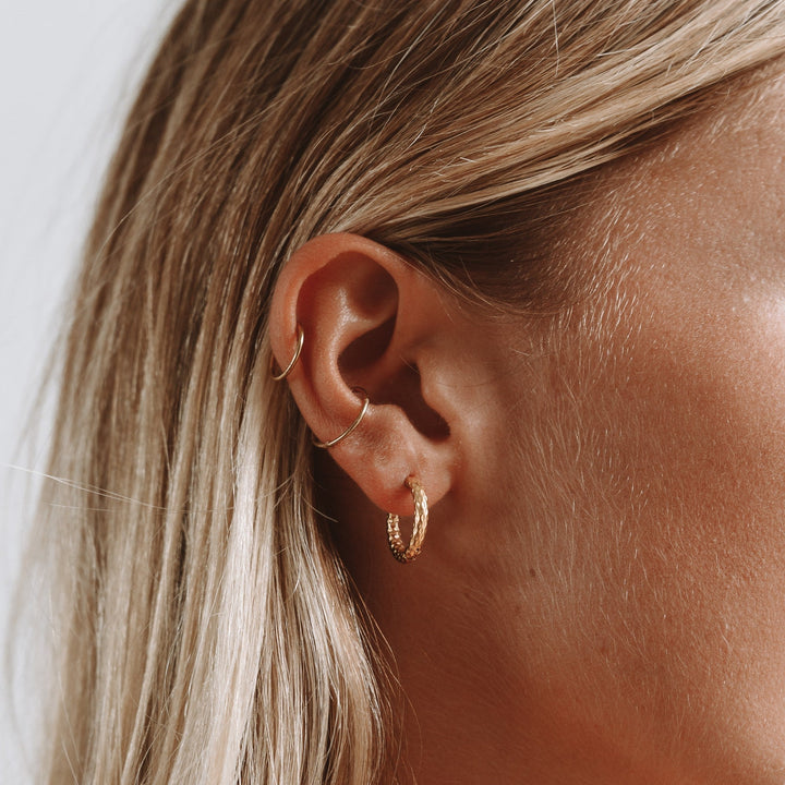 Hammered Earrings - Livia-The Livary