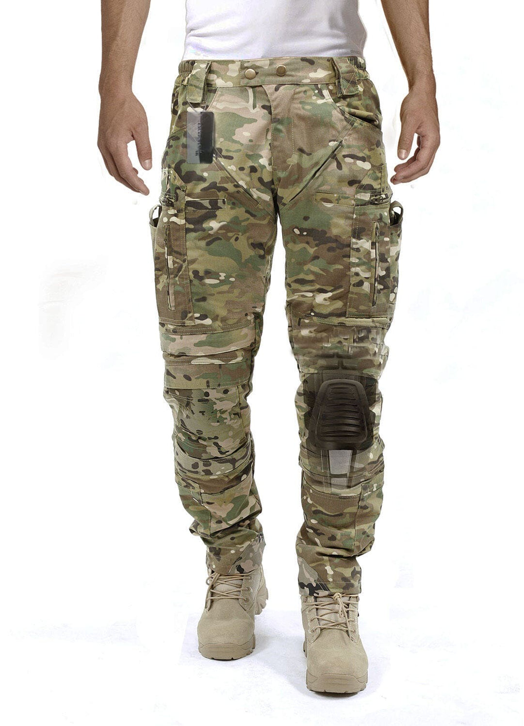 Functional Cargo Trousers for Men - Liam-Green B-32-The Livary