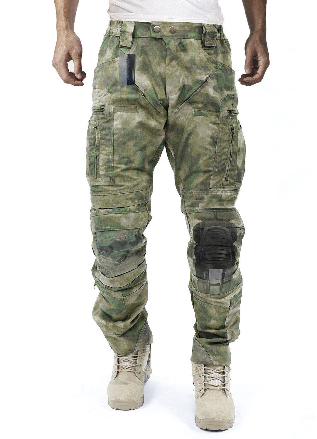 Functional Cargo Trousers for Men - Liam-Green-32-The Livary