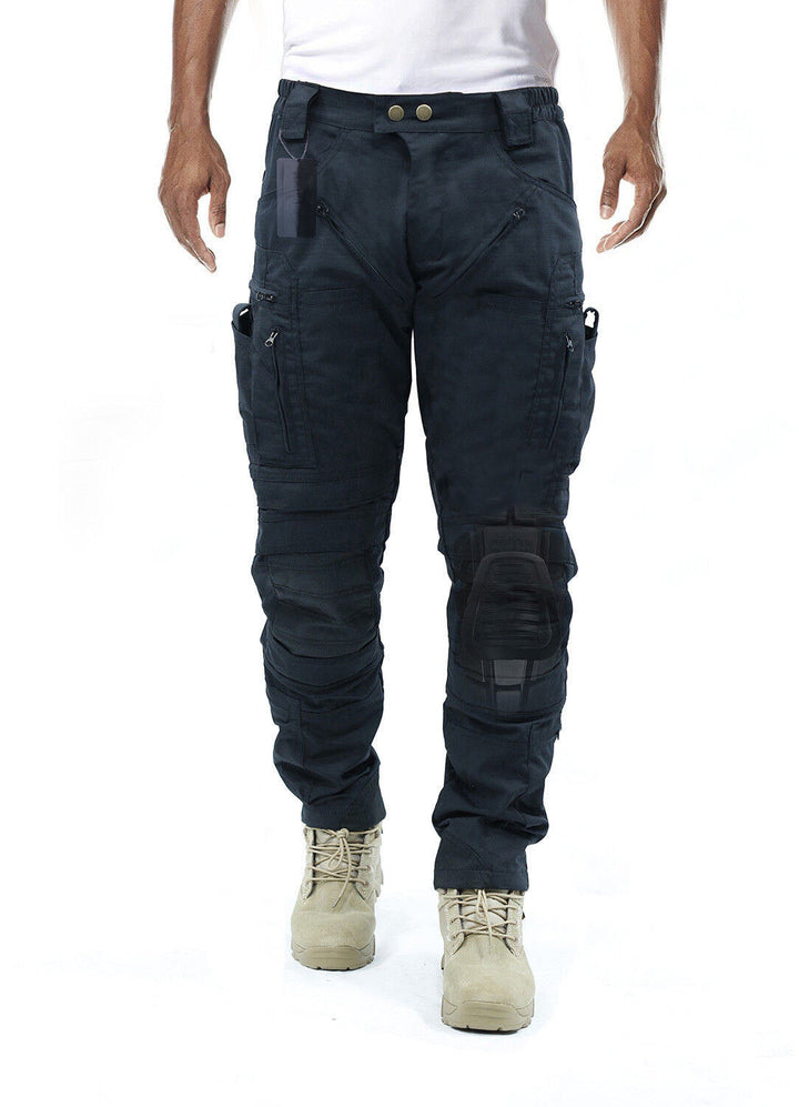 Functional Cargo Trousers for Men - Liam-Black-32-The Livary