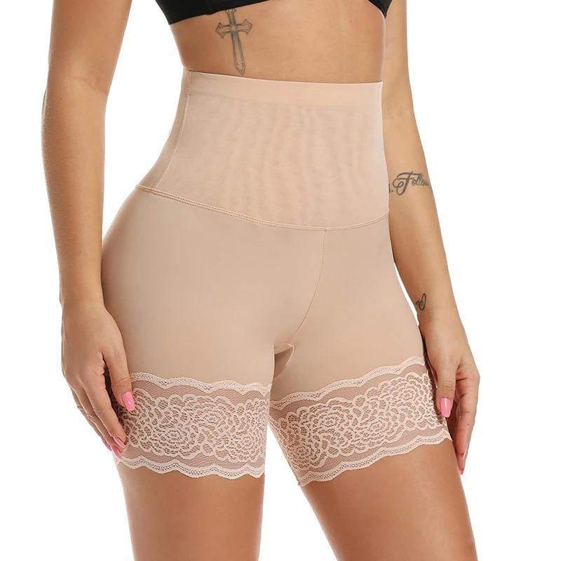 Shaping High-Waisted Underwear - Adelinde-Beige-S-M-The Livary