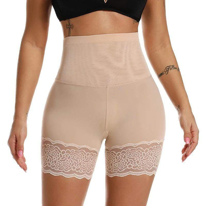 Shaping High-Waisted Underwear - Adelinde-Beige-S-M-The Livary