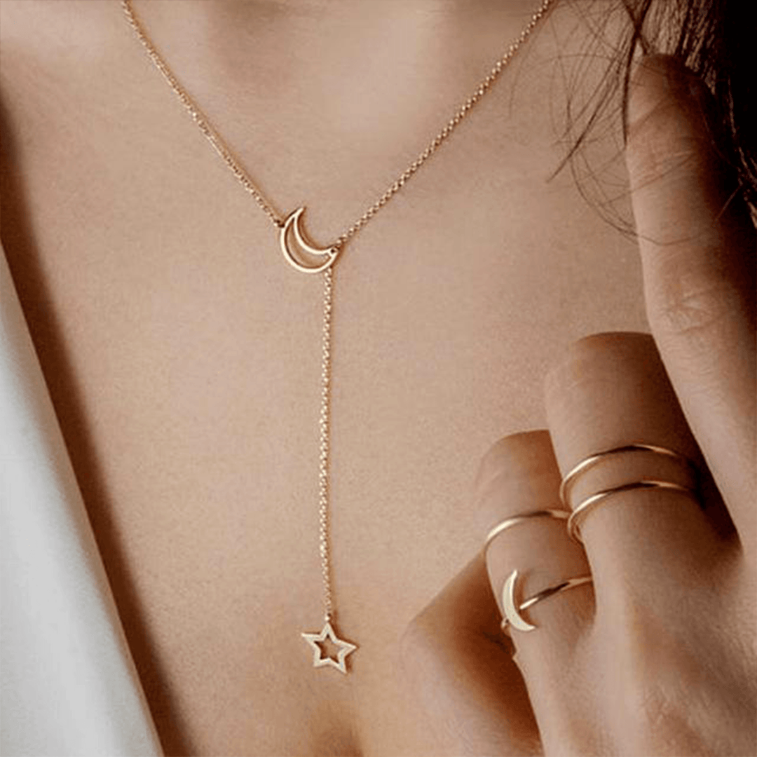 Star Light Necklace - Nova-Silver-The Livary