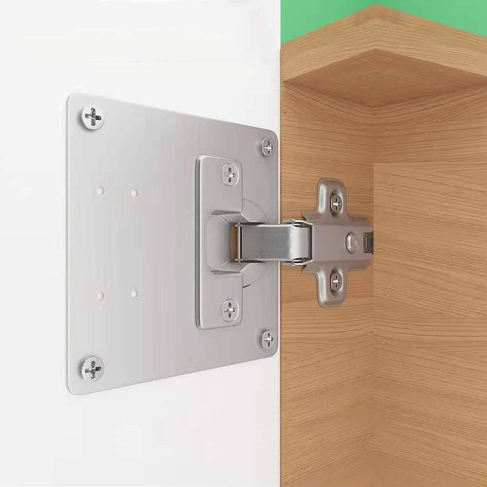 Hinge mounting plates for cabinet doors – Fixon-The Livary