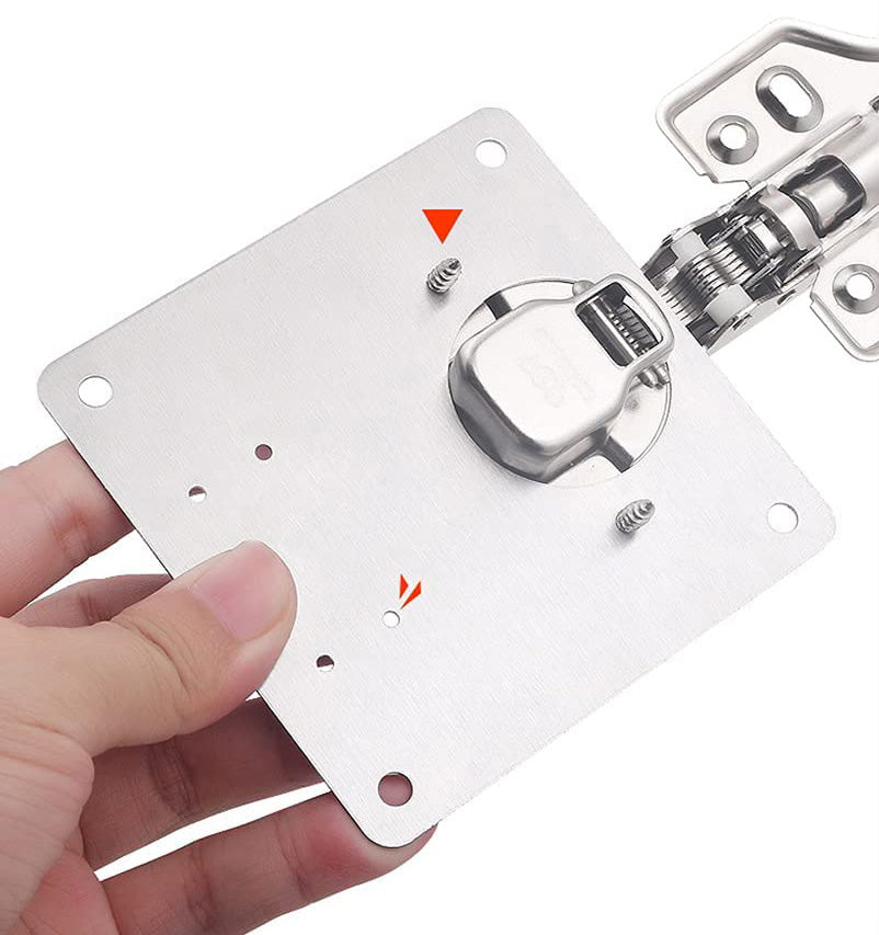 Hinge mounting plates for cabinet doors – Fixon-The Livary