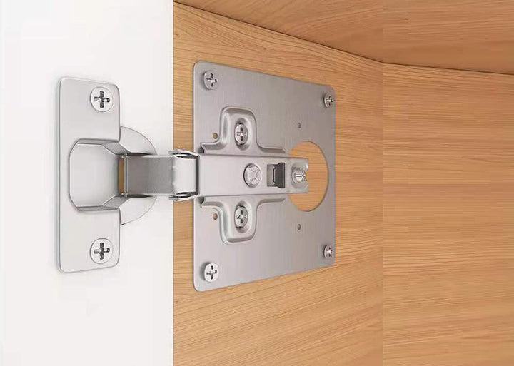 Hinge mounting plates for cabinet doors – Fixon-The Livary