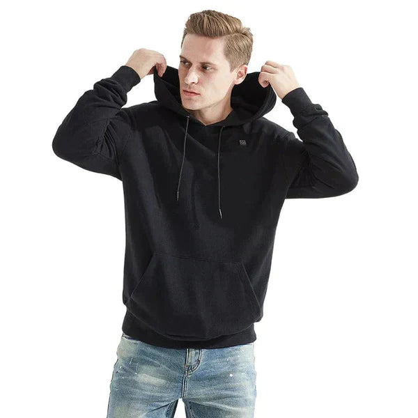 Heated Unisex Hoodie - ThermaHoodie-Grey-S-The Livary