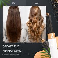 7-in-1 Hair Dryer Brush & Airstyler – Lyra-Gold/white-No storage case - only basic set-The Livary
