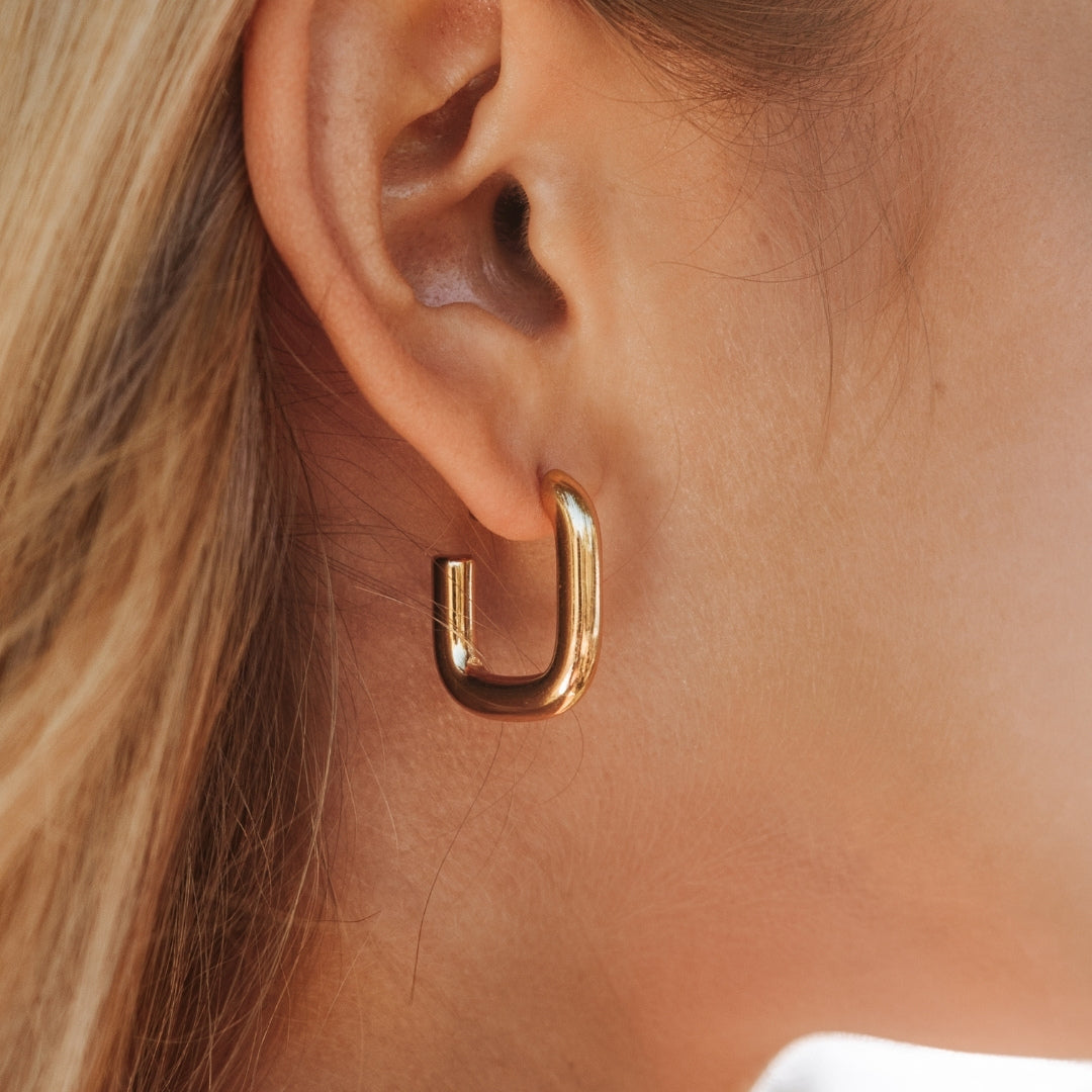 Stylish Earrings for Women - Naxos-Gold-The Livary