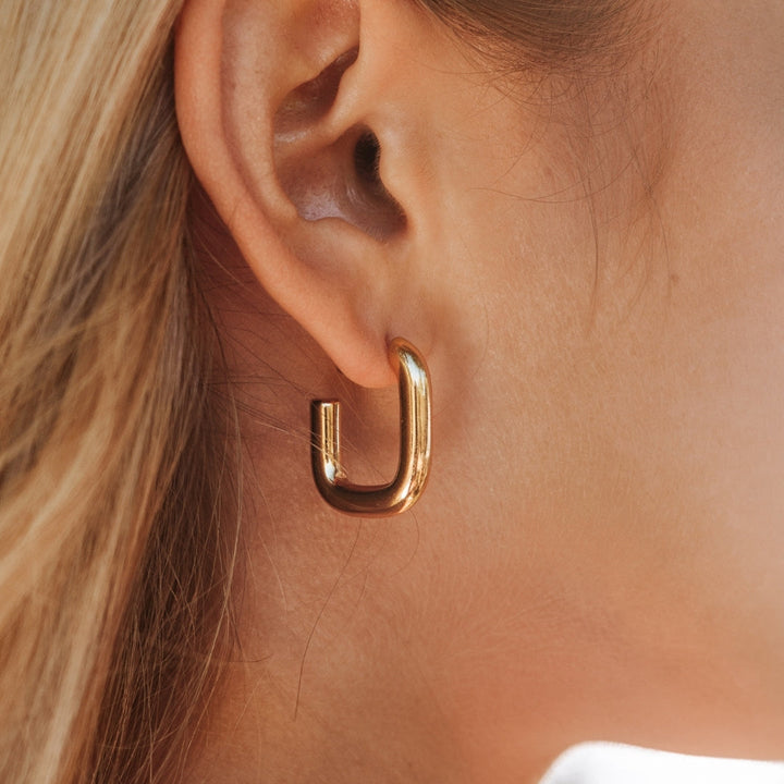 Stylish Earrings for Women - Naxos-Gold-The Livary
