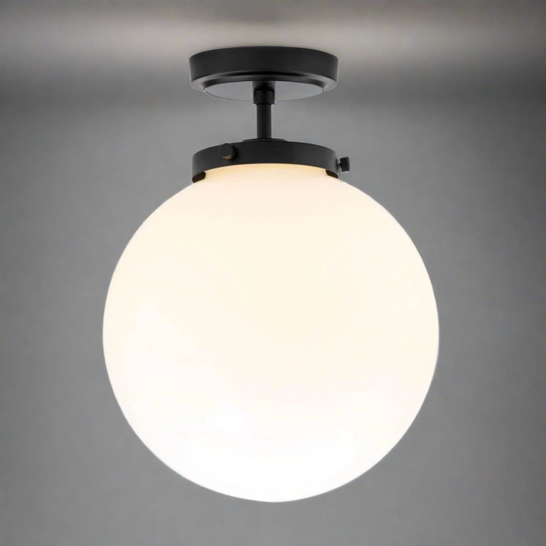 Luxury Spherical Ceiling Lighting - LumiSphere-Black-The Livary