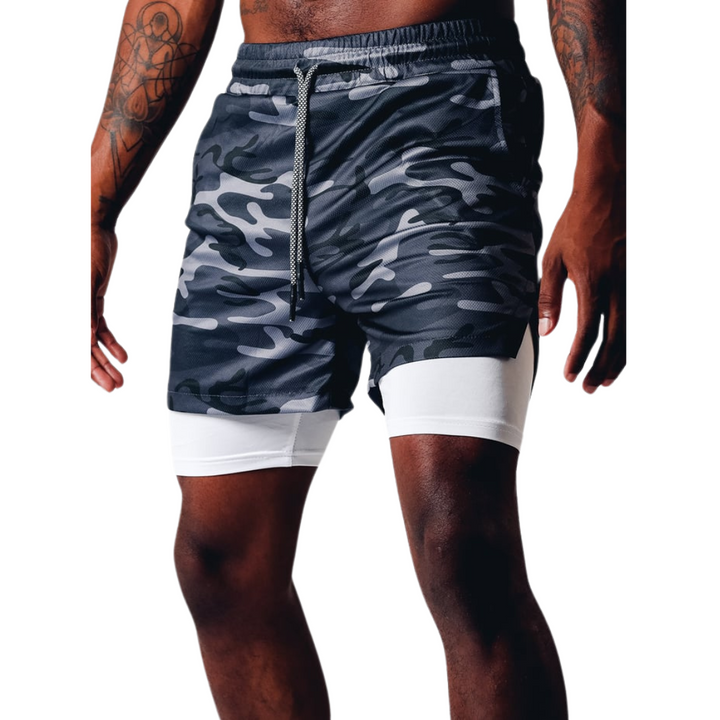 2-in-1 Summer Sports Shorts for Men – Felix-Urban Tech-M-The Livary