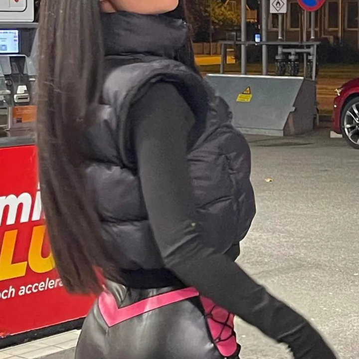 Black Quilted Ladies Bodywarmer for Comfort and Warmth - Naia-XS-The Livary