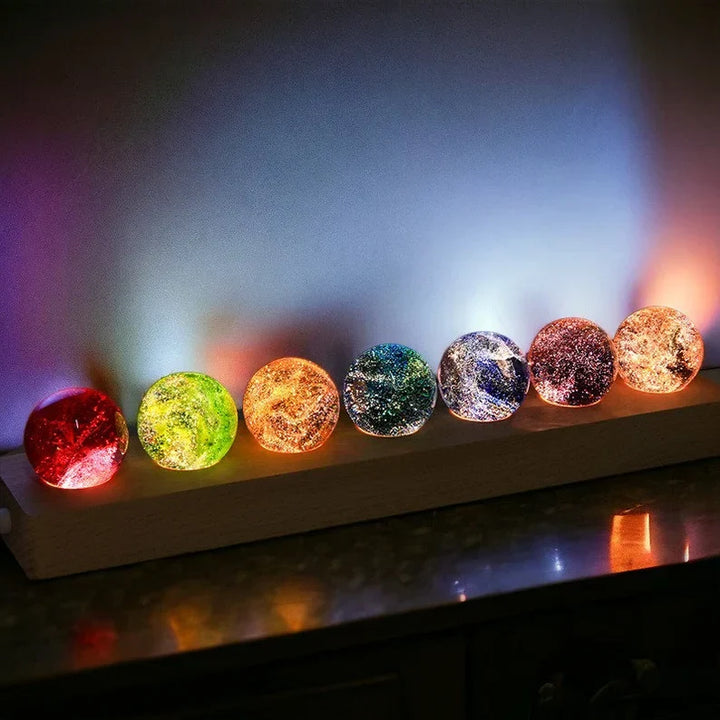 Glowing Cosmic Crystals - AstroGlow Orbs-Rectangle-The Livary