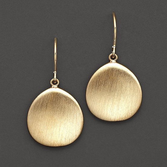 Vintage Gold Record Earrings - Sienna-The Livary