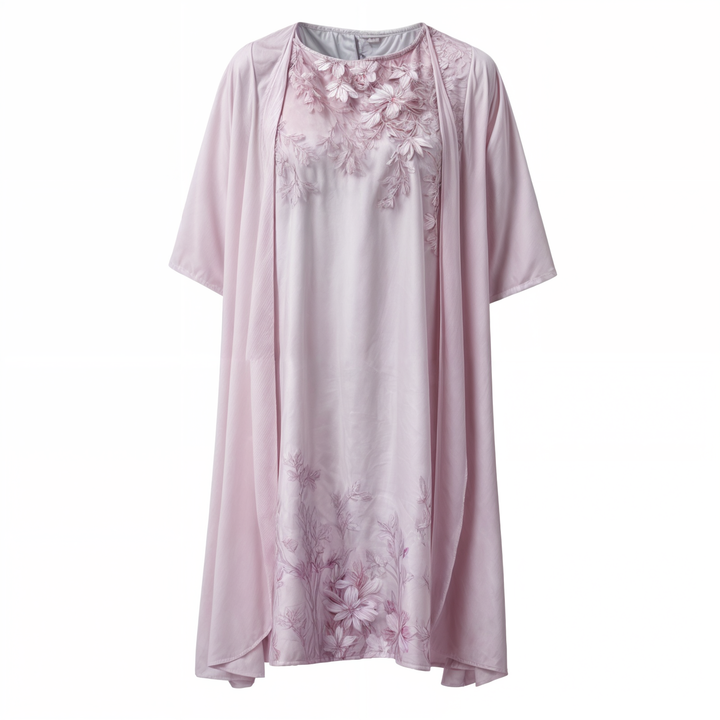 Stylish Floral A-Line Dress with Waistcoat for Women – Miray-Blue Star-M-The Livary