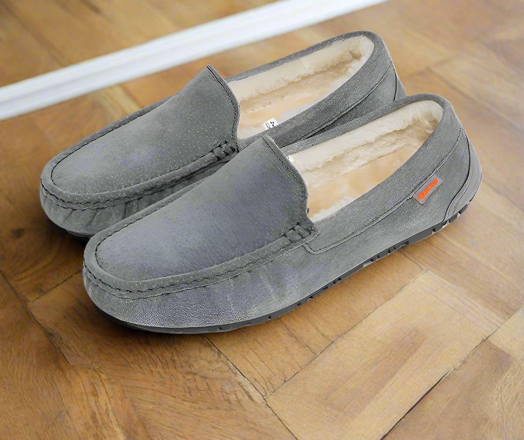 Warm Men's Slippers – Joris-Grey-7-The Livary