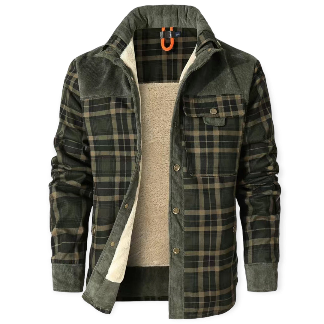 Stylish and Warm Vest for Men - FrostVogue-Dark khaki-S-The Livary