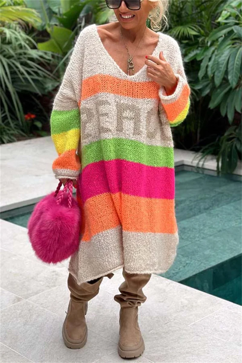 Casual Ibiza Sweater - Aurora-Beige-S-The Livary