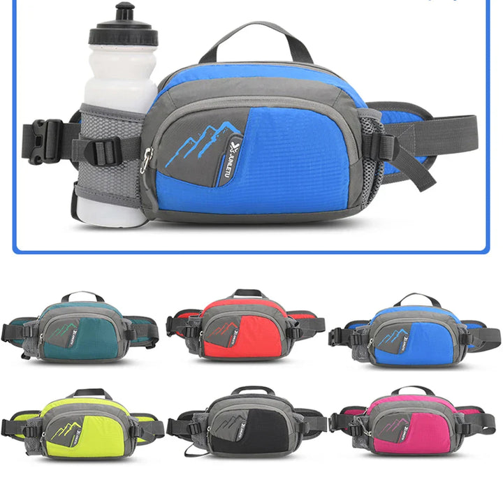 Sport Hip Bag with Bottle Holder - Vega-Orange-The Livary