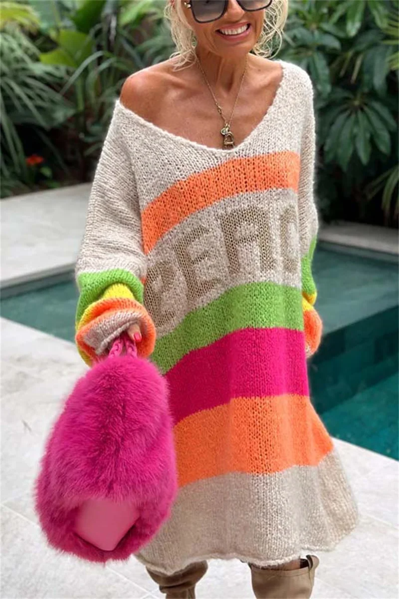 Casual Ibiza Sweater - Aurora-Beige-S-The Livary