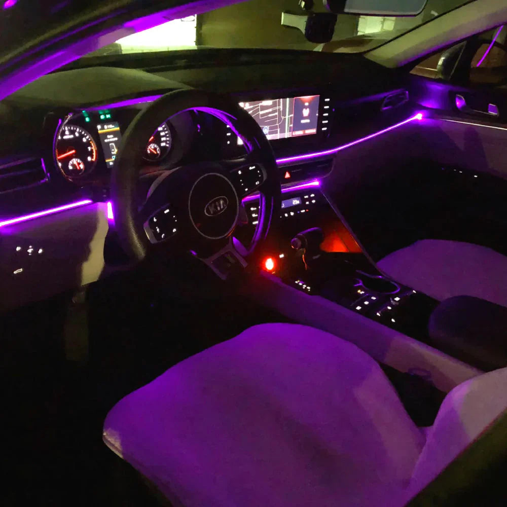 RGB Interior Lighting for Car - GlowLine-Light blue-The Livary