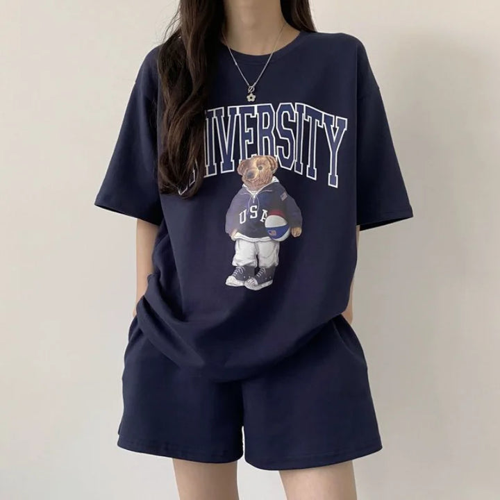 Summer Short Set for Women – Leni-Navy-S-The Livary